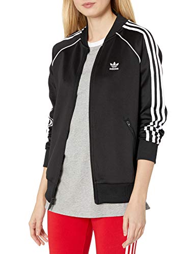 adidas Women's Super Women Track Top in Black/White adidas Women's Super Women Track Top in Black/White